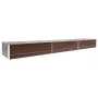 Arriate de jardín de acero galvanizado marrón 480x80x45 cm de vidaXL, Maceteros y jardineras - Ref: Foro24-47066, Precio: 93,...