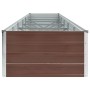 Braunes Gartenbett aus verzinktem Stahl, 480 x 80 x 45 cm von vidaXL, Töpfe und Pflanzgefäße - Ref: Foro24-47066, Preis: 92,1...