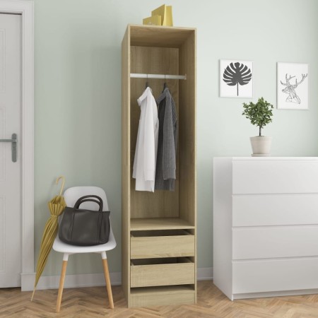 Schubladenschrank aus Sonoma-Eichensperrholz, 50 x 50 x 200 cm von vidaXL, Kleiderschränke - Ref: Foro24-800615, Preis: 138,1...