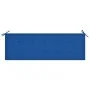 Banco de jardín 3 plazas madera maciza eucalipto y cojín 150 cm de vidaXL, Bancos de jardín - Ref: Foro24-3061006, Precio: 19...