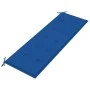 Banco de jardín 3 plazas madera maciza eucalipto y cojín 150 cm de vidaXL, Bancos de jardín - Ref: Foro24-3061006, Precio: 19...