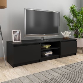 TV-Möbel aus schwarzem Sperrholz 140x40x35,5 cm von vidaXL, TV-Möbel - Ref: Foro24-800649, Preis: 73,00 €, Rabatt: %