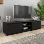 TV-Möbel aus schwarzem Sperrholz 140x40x35,5 cm von vidaXL, TV-Möbel - Ref: Foro24-800649, Preis: 71,95 €, Rabatt: %