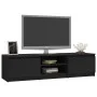 TV-Möbel aus schwarzem Sperrholz 140x40x35,5 cm von vidaXL, TV-Möbel - Ref: Foro24-800649, Preis: 71,95 €, Rabatt: %