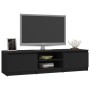 TV-Möbel aus schwarzem Sperrholz 140x40x35,5 cm von vidaXL, TV-Möbel - Ref: Foro24-800649, Preis: 73,30 €, Rabatt: %