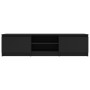 Mueble de TV madera contrachapada negro 140x40x35,5 cm de vidaXL, Muebles TV - Ref: Foro24-800649, Precio: 76,28 €, Descuento: %