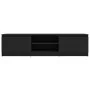TV stand made of black plywood wood, 140x40x35.5 cm by vidaXL, TV Furniture - Ref: Foro24-800649, Price: 71,95 €, Discount: %