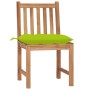Garden chairs 2 units solid teak wood with cushions by vidaXL, Garden chairs - Ref: Foro24-3062942, Price: 238,96 €, Discount: %