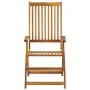 Sillas de jardín plegables 3 uds y cojines madera maciza acacia de vidaXL, Sillas de jardín - Ref: Foro24-3064102, Precio: 25...