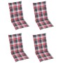 3 Stück klappbare Gartenstühle und Kissen aus massivem Akazienholz von vidaXL, Gartenstühle - Ref: Foro24-3064102, Preis: 257...