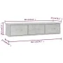 Schubladenregal für Betonsperrholzwand 88x26x18,5cm von vidaXL, Regale und Regale - Ref: Foro24-800598, Preis: 48,76 €, Rabat...