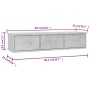 Schubladenregal für Betonsperrholzwand 88x26x18,5cm von vidaXL, Regale und Regale - Ref: Foro24-800598, Preis: 49,56 €, Rabat...