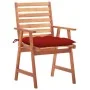 Garden dining chairs 2 pcs solid acacia wood and cushions by vidaXL, Garden chairs - Ref: Foro24-3064341, Price: 159,59 €, Di...