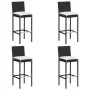 5-piece garden bar furniture set and black PE rattan cushions by vidaXL, Garden sets - Ref: Foro24-3064858, Price: 428,26 €, ...