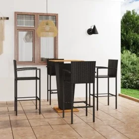 5-Piece Black Garden Bar Set by vidaXL, Garden sets - Ref: Foro24-3064866, Price: 364,04 €, Discount: %