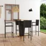 5-teiliges schwarzes Gartenbar-Set von vidaXL, Gartensets - Ref: Foro24-3064866, Preis: 364,04 €, Rabatt: %