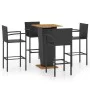 5-teiliges schwarzes Gartenbar-Set von vidaXL, Gartensets - Ref: Foro24-3064866, Preis: 364,04 €, Rabatt: %