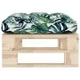 Otomana de jardín de palets madera de pino impregnada de vidaXL, Sofás modulares de exterior - Ref: Foro24-3066468, Precio: 6...