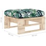 Garden ottoman made of impregnated pine wood pallets by vidaXL, Modular outdoor sofas - Ref: Foro24-3066468, Price: 66,59 €, ...
