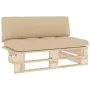 Central sofa made of pallets for impregnated pine wood garden by vidaXL, Modular outdoor sofas - Ref: Foro24-3066532, Price: ...