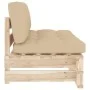 Zentrales Sofa aus Paletten für den Garten aus imprägniertem Kiefernholz von vidaXL, Modulare Sofas für den Außenbereich - Re...