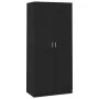 Armario de madera contrachapada negro 90x52x200 cm de vidaXL, Armarios roperos - Ref: Foro24-800631, Precio: 179,00 €, Descue...