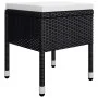 Juego de comedor de jardín de 5 piezas negro de vidaXL, Conjuntos de jardín - Ref: Foro24-3067687, Precio: 312,17 €, Descuent...