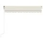 Automatic awning with LED wind sensor cream color 300x250cm by vidaXL, Awnings - Ref: Foro24-3068872, Price: 488,10 €, Discou...
