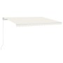 Manuelle ausfahrbare Markise mit LED in Creme, 400x300 cm. von vidaXL, Markisen - Ref: Foro24-3068902, Preis: 352,06 €, Rabat...