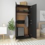 Schwarzer Sperrholzschrank 90x52x200 cm von vidaXL, Kleiderschränke - Ref: Foro24-800631, Preis: 180,94 €, Rabatt: %