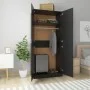 Schwarzer Sperrholzschrank 90x52x200 cm von vidaXL, Kleiderschränke - Ref: Foro24-800631, Preis: 179,10 €, Rabatt: %