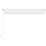 Toldo retráctil manual con LED crema 400x300 cm by vidaXL, Awnings - Ref: Foro24-3068902, Price: 366,69 €, Discount: %