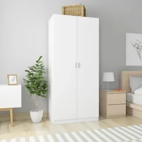 Weißer Sperrholzschrank 90x52x200cm von vidaXL, Kleiderschränke - Ref: Foro24-800630, Preis: 179,06 €, Rabatt: %
