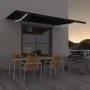 Toldo automático LED sensor de viento gris antracita 500x300 cm de vidaXL, Toldos - Ref: Foro24-3068954, Precio: 660,65 €, De...