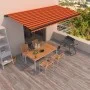 Orange und braune manuell einziehbare Markise 600x350 cm von vidaXL, Markisen - Ref: Foro24-3069240, Preis: 601,61 €, Rabatt: %