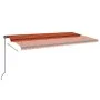 Orange and brown manual retractable awning 600x350 cm by vidaXL, Awnings - Ref: Foro24-3069240, Price: 562,30 €, Discount: %
