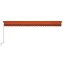 Orange and brown manual retractable awning 600x350 cm by vidaXL, Awnings - Ref: Foro24-3069240, Price: 562,30 €, Discount: %