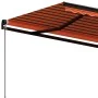 Orange and brown manual retractable awning 600x350 cm by vidaXL, Awnings - Ref: Foro24-3069240, Price: 562,30 €, Discount: %