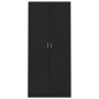 Schwarzer Sperrholzschrank 90x52x200 cm von vidaXL, Kleiderschränke - Ref: Foro24-800631, Preis: 180,94 €, Rabatt: %