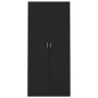 Schwarzer Sperrholzschrank 90x52x200 cm von vidaXL, Kleiderschränke - Ref: Foro24-800631, Preis: 179,10 €, Rabatt: %