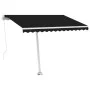 Manual retractable awning with anthracite LED light 300x250 cm by vidaXL, Awnings - Ref: Foro24-3069504, Price: 376,71 €, Dis...