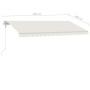 Automatisches Markisentuch mit LED-Wind-Sensor, creme, 400x300 cm. von vidaXL, Markisen - Ref: Foro24-3069552, Preis: 737,28 ...