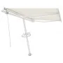 Automatic awning with LED wind sensor cream color 300x250cm by vidaXL, Awnings - Ref: Foro24-3069512, Price: 593,78 €, Discou...