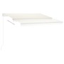 Automatic awning with LED wind sensor cream color 300x250cm by vidaXL, Awnings - Ref: Foro24-3069512, Price: 604,78 €, Discou...