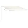 Automatic awning with LED wind sensor cream color 300x250cm by vidaXL, Awnings - Ref: Foro24-3069512, Price: 593,78 €, Discou...