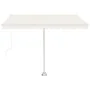 Automatic awning with LED wind sensor cream color 300x250cm by vidaXL, Awnings - Ref: Foro24-3069512, Price: 593,78 €, Discou...