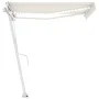 Automatic awning with LED wind sensor cream color 300x250cm by vidaXL, Awnings - Ref: Foro24-3069512, Price: 593,78 €, Discou...