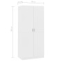 Weißer Sperrholzschrank 90x52x200cm von vidaXL, Kleiderschränke - Ref: Foro24-800630, Preis: 182,23 €, Rabatt: %