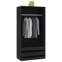 Schwarzer Sperrholzschrank 100x50x200 cm von vidaXL, Kleiderschränke - Ref: Foro24-800604, Preis: 225,46 €, Rabatt: %