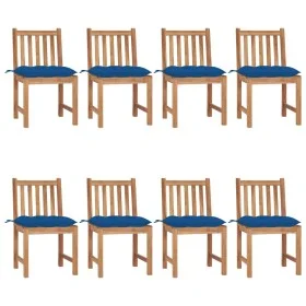 Garden chairs 8 units solid teak wood with cushions by vidaXL, Garden chairs - Ref: Foro24-3073167, Price: 904,58 €, Discount: %